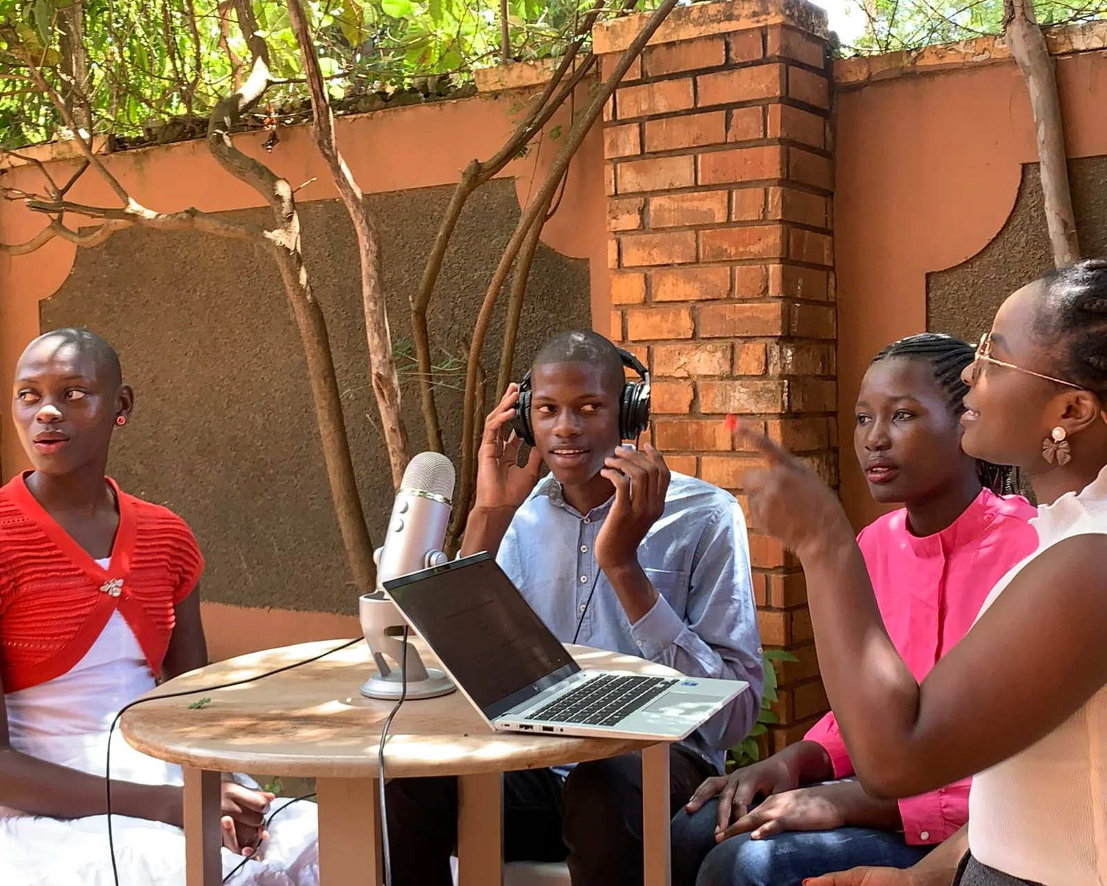 The BeniTeam preparing a media production
