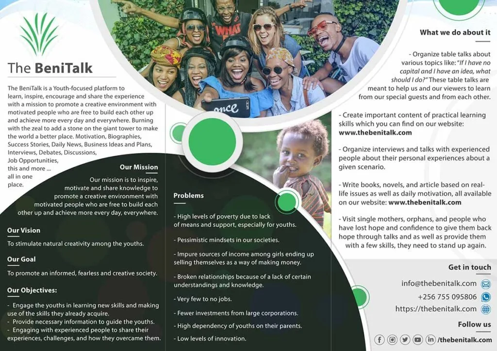 Brochure Design, Flyer Design - The BeniTalk