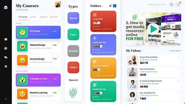 Modern UI / UX design