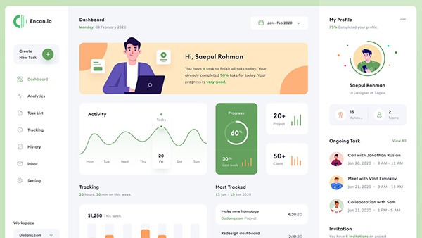 Modern UI / UX design - The BeniDash