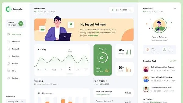 Modern UI / UX design - The BeniDash